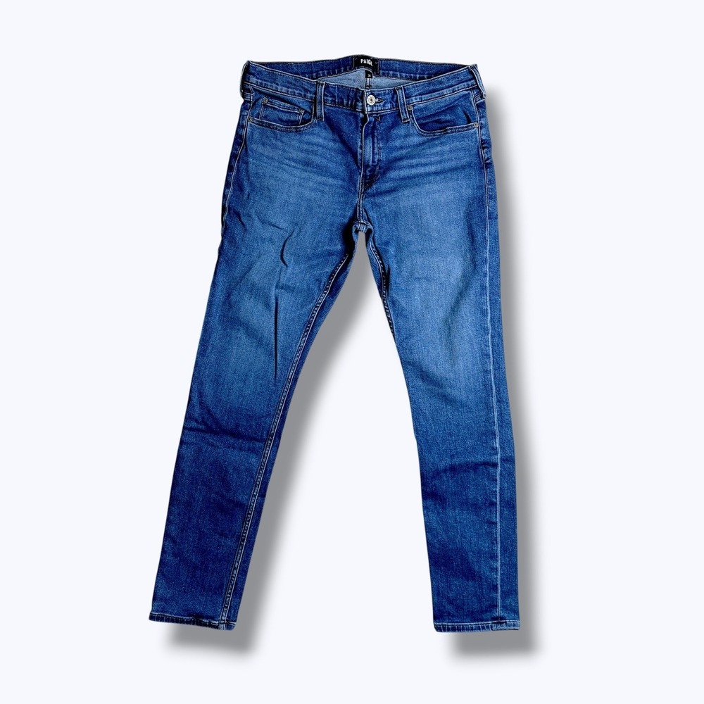 Paige Mens Croft Jeans Size 36 Blue Slim Straight Leg  Medium Wash Denim Stretch
